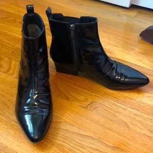 Franco Sarto Patent Booties